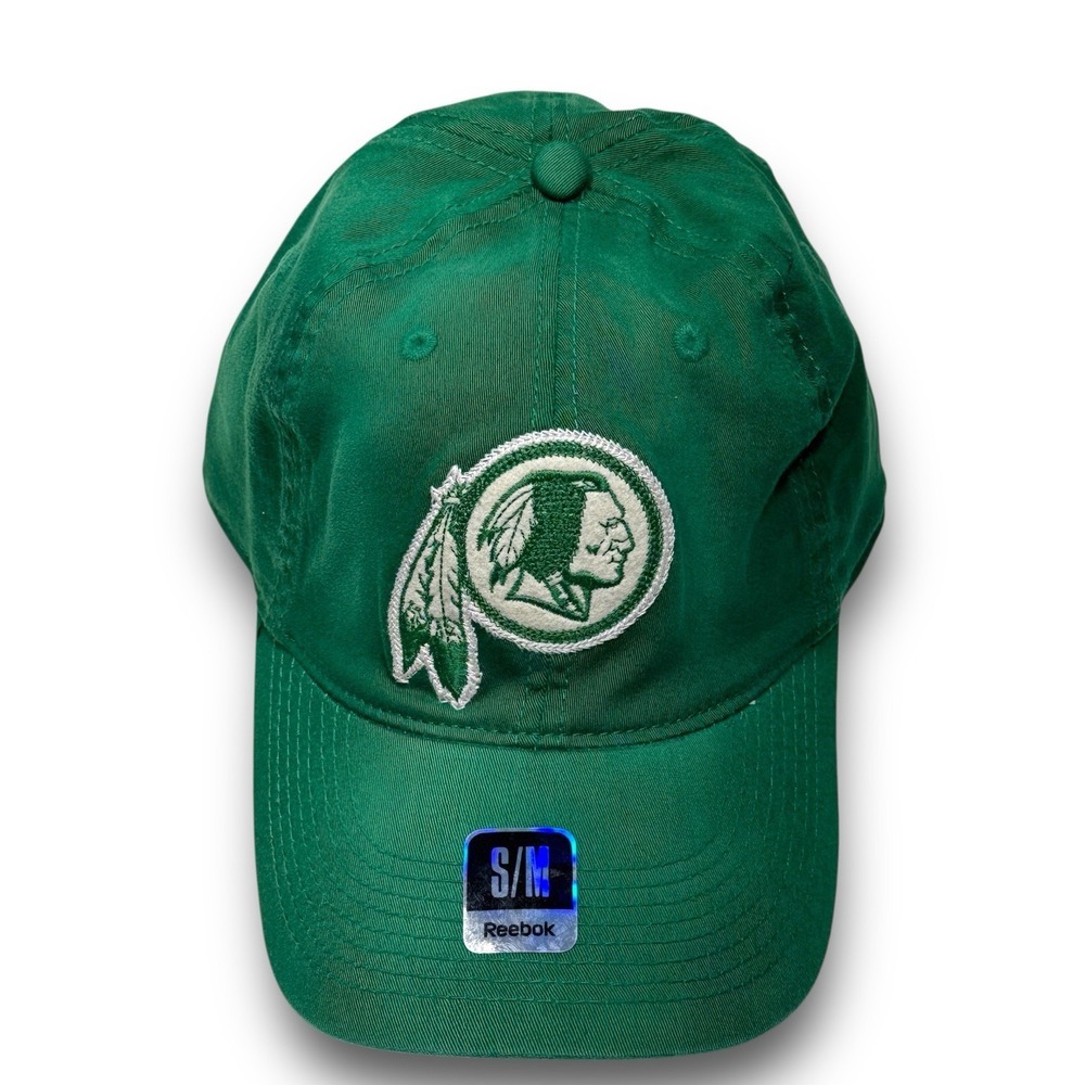 Reebok Washington Redskins‎ NFL Green Flex Hat S/M NWT Kelly Slouch St. Patty - Picture 4 of 9